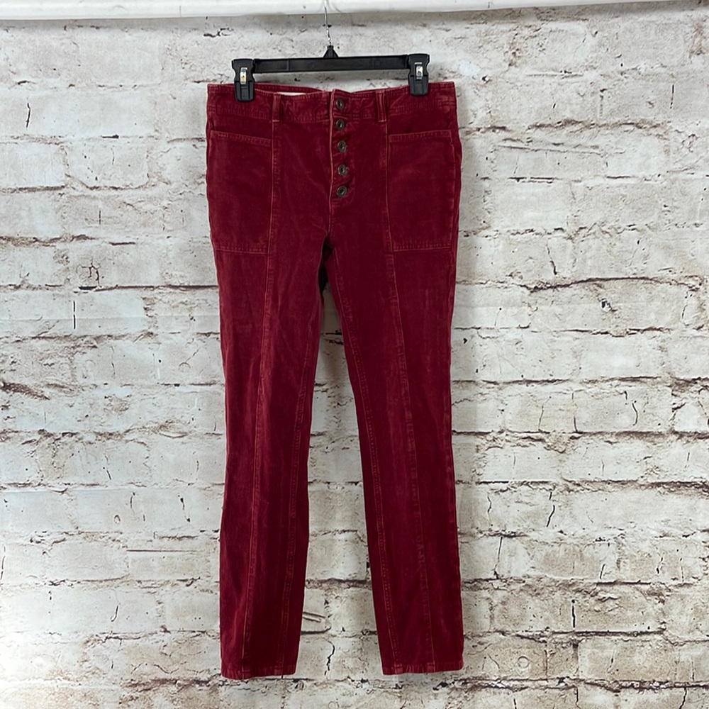Pilcro and the Letterpress High Rise Skinny Corded Jeans